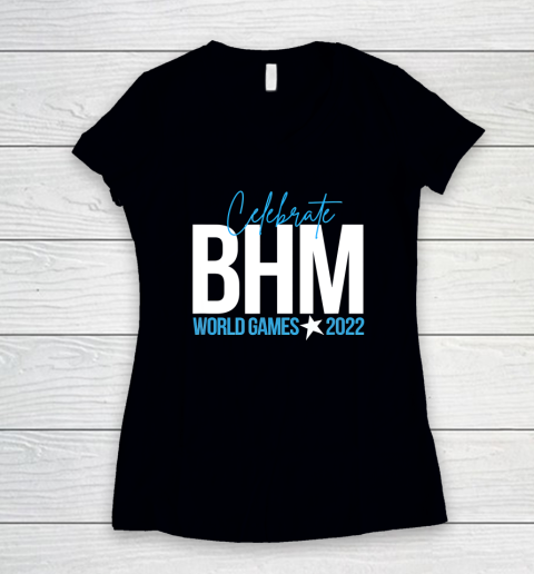 World Games Birmingham 2022 Women's V-Neck T-Shirt