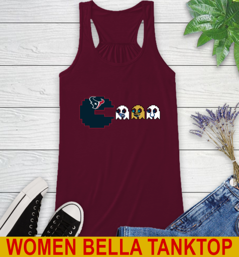 Houston Texans NFL Football Pac Man Champion Racerback Tank 3