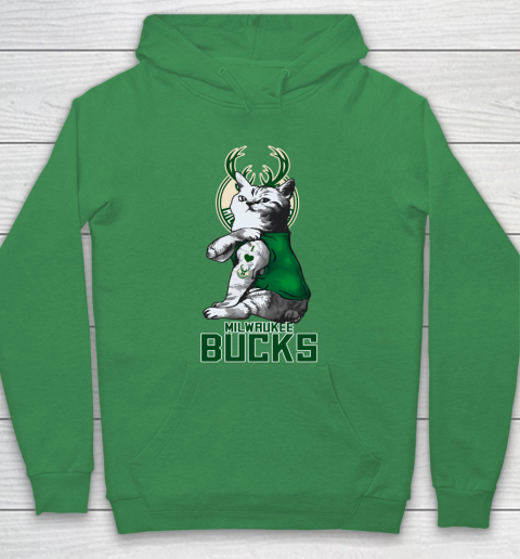 NBA Basketball My Cat Loves Milwaukee Bucks Hoodie 6 NBA Basketball My Cat Loves Milwaukee Bucks Hoodie - Image 6