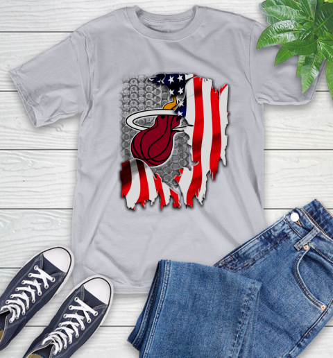 Miami Heat NBA Basketball American Flag T-Shirt 6