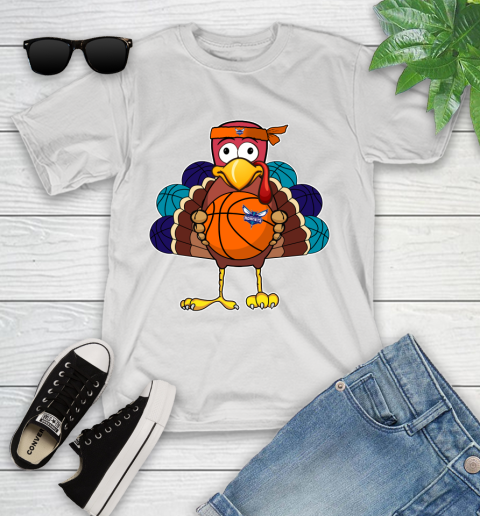Charlotte Hornets Turkey thanksgiving day Youth T-Shirt