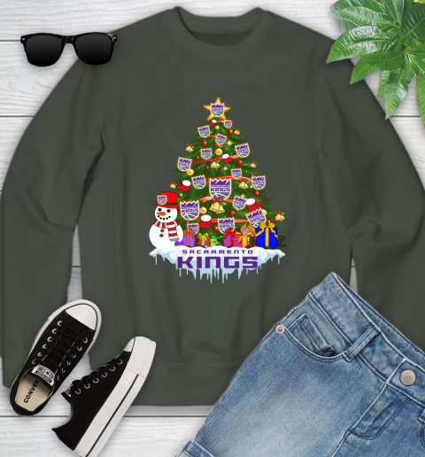 Sacramento Kings Merry Christmas NBA Basketball Sports Youth Sweatshirt 10
