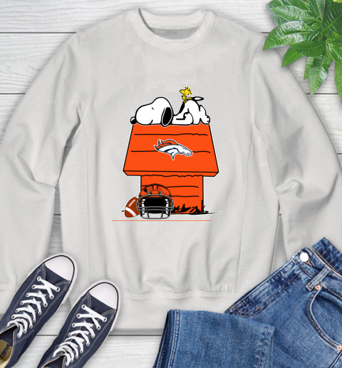 Denver Broncos NFL Football Snoopy Woodstock The Peanuts Movie Sweatshirt