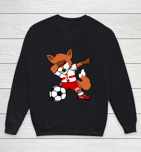 Dabbing Fox Northern Ireland Soccer Fan Jersey Flag Football Youth Sweatshirt
