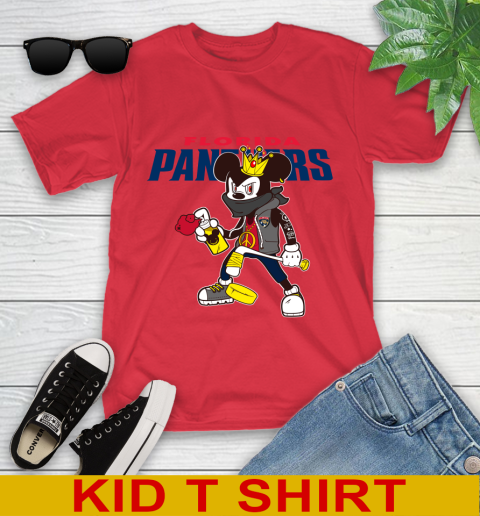Florida Panthers NHL Hockey Mickey Peace Sign Sports Youth T-Shirt 10