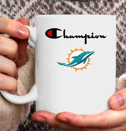 NFL Football Miami Dolphins Champion Shirt Ceramic Mug 15oz