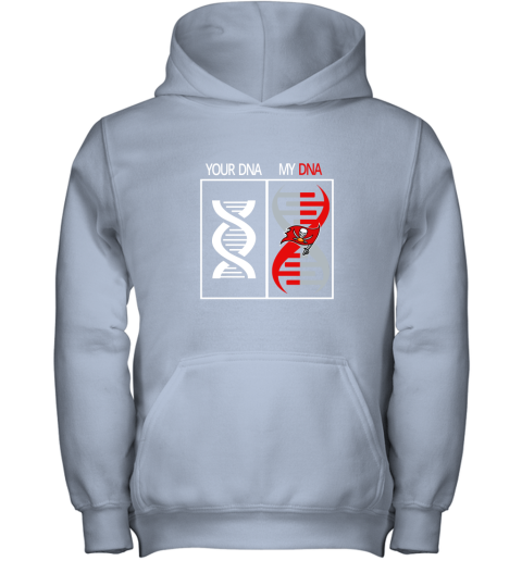 jipz my dna is the tampa bay buccaneers football nfl youth hoodie 43 front light pink