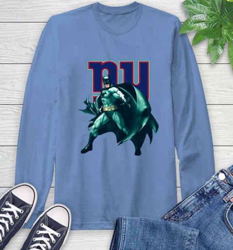 NFL Batman Football Sports New York Giants Long Sleeve T-Shirt 11