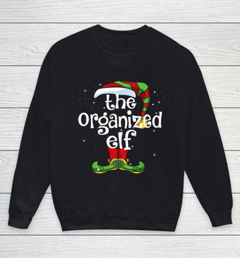 Organized Elf Family Matching Christmas Group Gift Pajama Youth Sweatshirt
