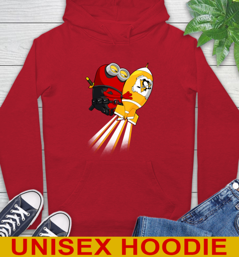 NHL Hockey Pittsburgh Penguins Deadpool Minion Marvel Shirt Hoodie 10