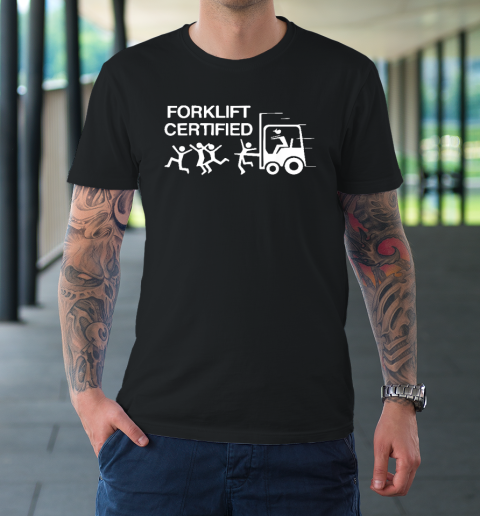 Forklift Operator Forklift Certified Retro Vintage Funny T-Shirt