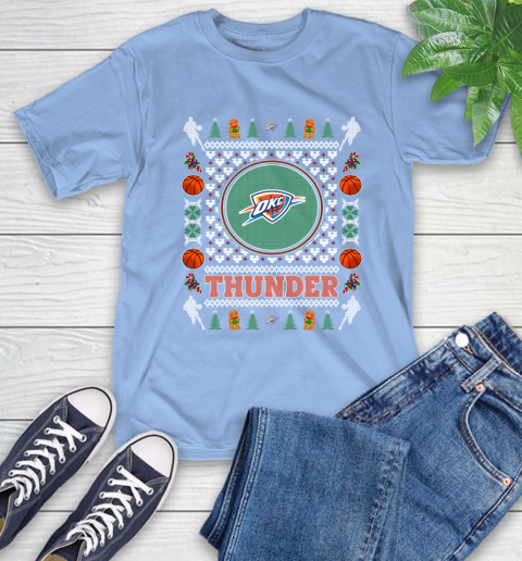 Oklahoma City Thunder Merry Christmas NBA Basketball Loyal Fan Ugly Shirt 12