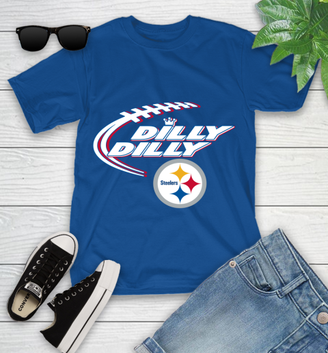 NFL Pittsburgh Steelers Dilly Dilly Football Sports Youth T-Shirt 9