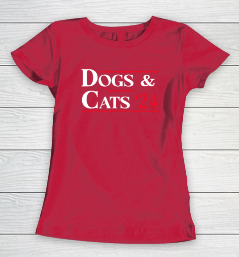 Dogs and Cats 2024 They're Eating The Dogs Women's T-Shirt 7