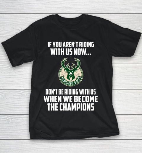 NBA Milwaukee Bucks Basketball We Become The Champions Youth T-Shirt