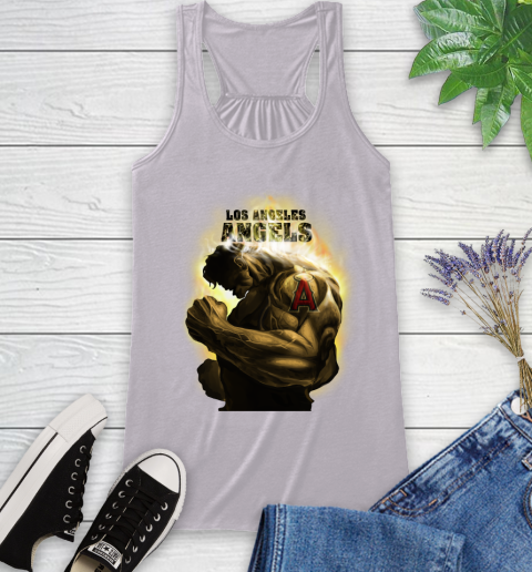 Los Angeles Angels MLB Baseball Hulk Marvel Avengers Sports Racerback Tank 4