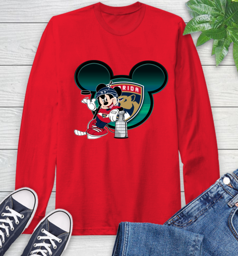 NHL Florida Panthers Stanley Cup Mickey Mouse Disney Hockey T Shirt Long Sleeve T-Shirt 10