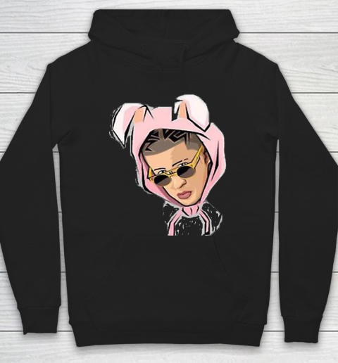 Bad bunny on sale pink hoodie