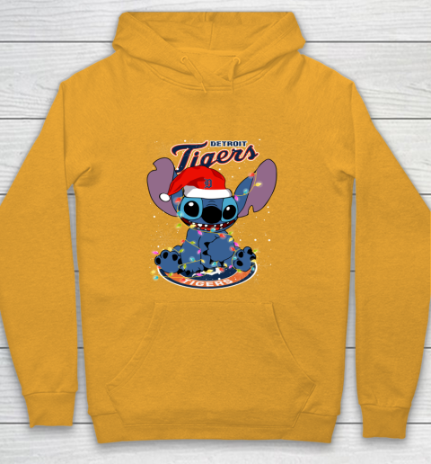 Detroit Tigers MLB noel stitch Baseball Christmas Youth Hoodie 2