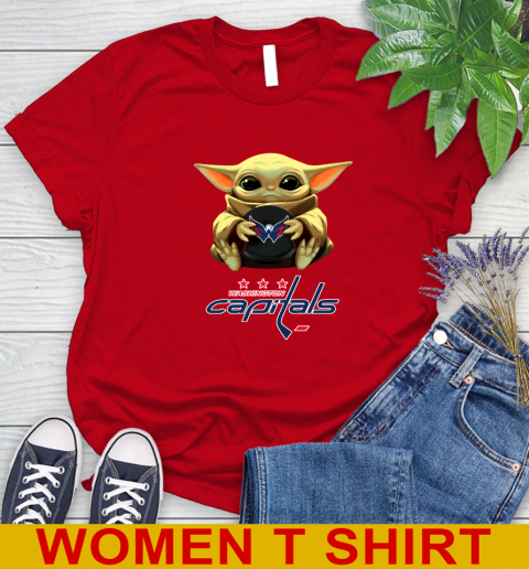 NHL Hockey Washington Capitals Star Wars Baby Yoda Shirt 98