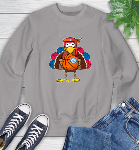 Philadelphia 76ers Turkey thanksgiving day Sweatshirt 5