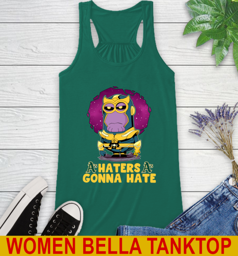 MLB Baseball Oakland Athletics Haters Gonna Hate Thanos Minion Marvel Shirt Racerback Tank 7