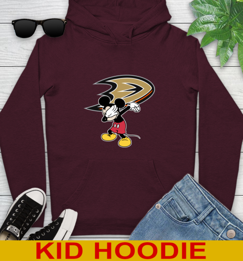 Anaheim Ducks NHL Hockey Dabbing Mickey Disney Sports Youth Hoodie 7