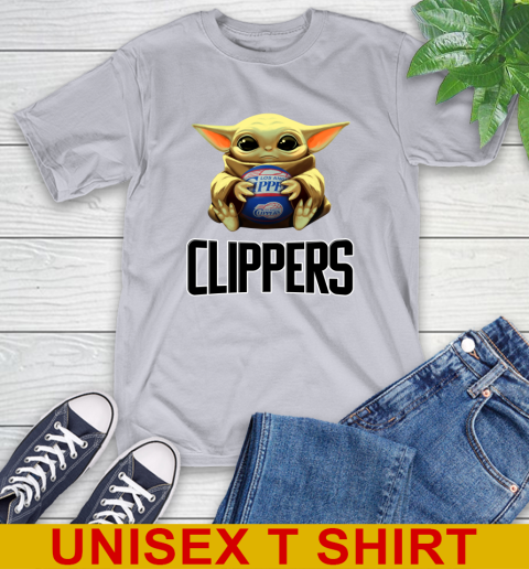 NBA Basketball LA Clippers Star Wars Baby Yoda Shirt 6