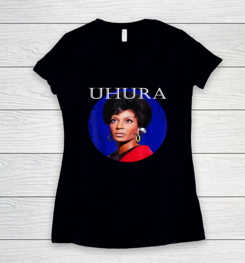 Rip Lieutenant Uhura  Lt Uhura Women's V-Neck T-Shirt
