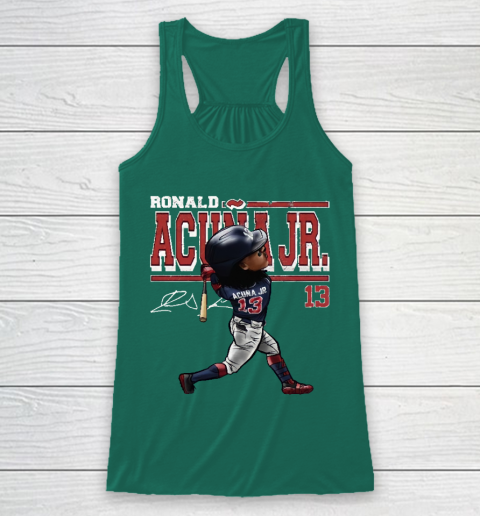 Ronald Acuna Jr Cartoon Racerback Tank 5