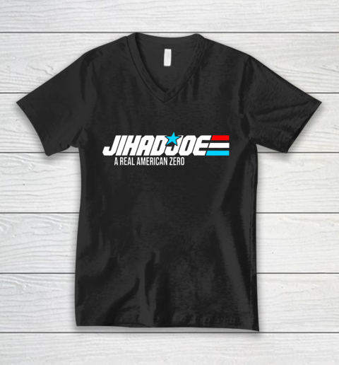 Ji had Joe Funny Biden A JihadJoe Real American Zero Anti Biden V-Neck T-Shirt
