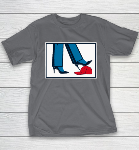 Kamala Harris Heels Stepping On Maga Hat Youth T-Shirt 5