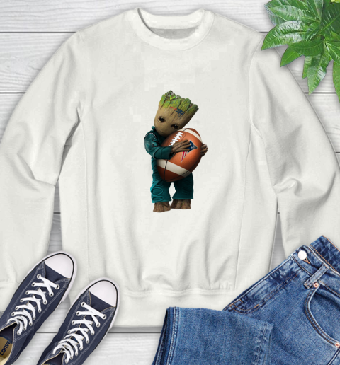 NFL Groot Guardians Of The Galaxy Football Sports New England Patriots Sweatshirt