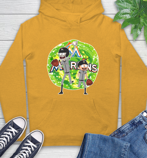 MLB Miami Marlins Rick And Morty Baseball Sports Hoodie 3