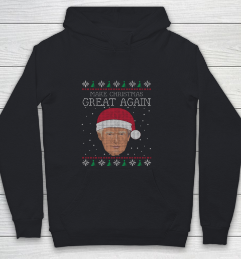 Unique Graphics Make Christmas Great Again Funny Christmas Youth Hoodie