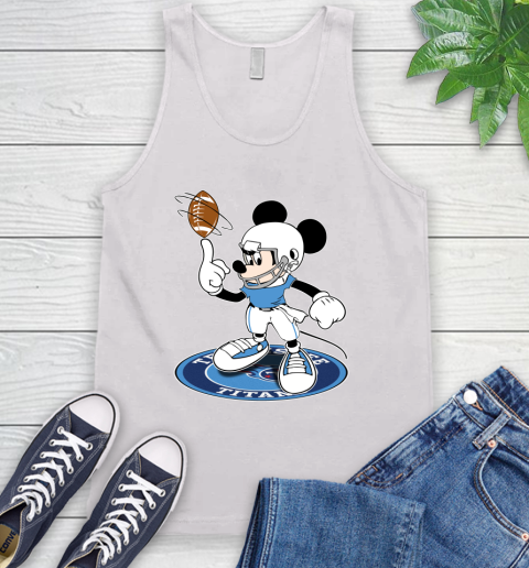 NFL Football Tennessee Titans Cheerful Mickey Disney Shirt Tank Top 2