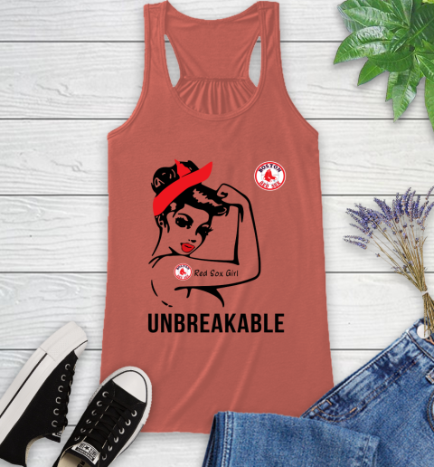 MLB Boston Red Sox Girl Unbreakable Baseball Sports Racerback Tank 2