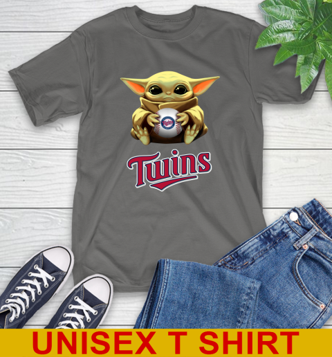 MLB Baseball Minnesota Twins Star Wars Baby Yoda Shirt 8