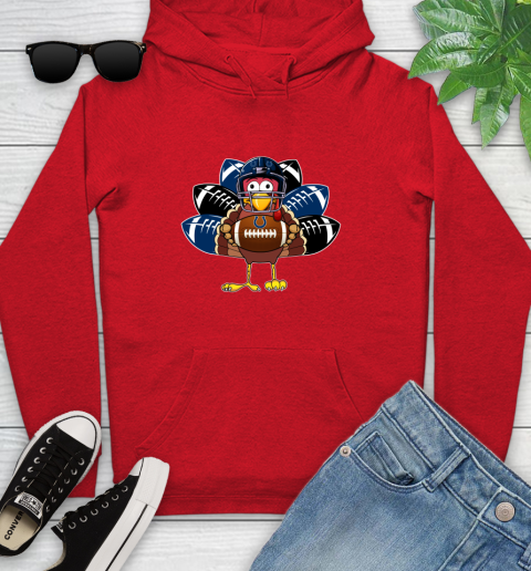 Indianapolis Colts Turkey Thanksgiving Day Youth Hoodie 11