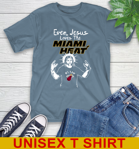 Miami Heat NBA Basketball Even Jesus Loves The Heat Shirt T-Shirt 8