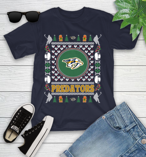 Nashville Predators Merry Christmas NHL Hockey Loyal Fan Ugly Shirt 101