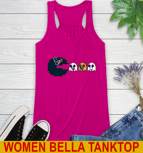 Houston Texans NFL Football Pac Man Champion Racerback Tank 8