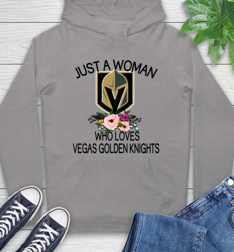 NHL Just A Woman Who Loves Vegas Golden Knights Hockey Sports Hoodie 4