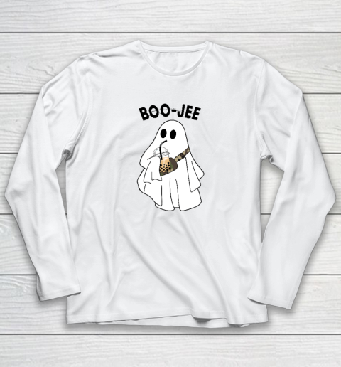 Boo Jee Funny Halloween Ghost Long Sleeve T-Shirt