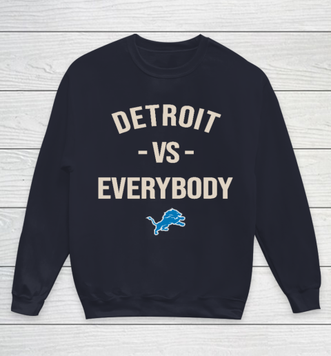 Detroit Lions Vs Everybody Youth Sweatshirt - Image 3