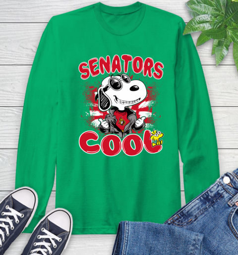 NHL Hockey Ottawa Senators Cool Snoopy Shirt Long Sleeve T-Shirt 9