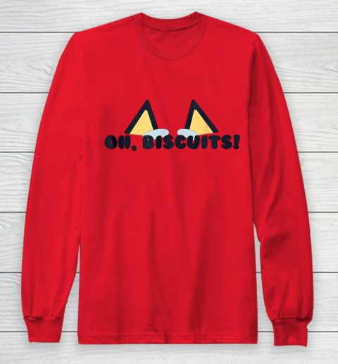 Blueys Oh Biscuits Mums Dad Cartoon Mothers Long Sleeve T-Shirt 7