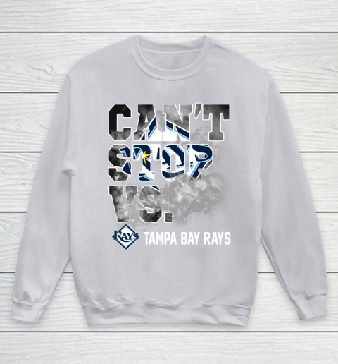 MLB Tampa Bay Rays Baseball Can't Stop Vs Rays Youth Sweatshirt 3