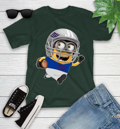 NFL New York Giants Minions Disney Football Sports Youth T-Shirt 5