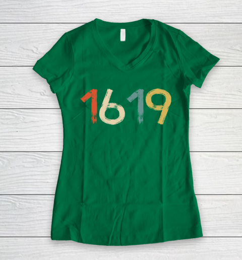 1619 Project Retro Women's V-Neck T-Shirt 3